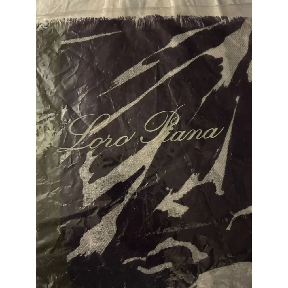 NWT $1200 LORO PIANA STOLA I FIORO DI CASHMERE/SILK BLEND FLORAL SCARF